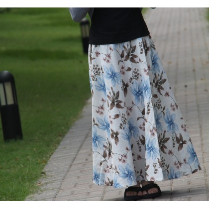 Linen Maxi Skirt - Pure Lily 8012-70  (Clearance No Exchange/Return)