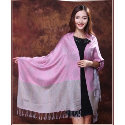 Jacquard tassel Extra Long Shawl S201