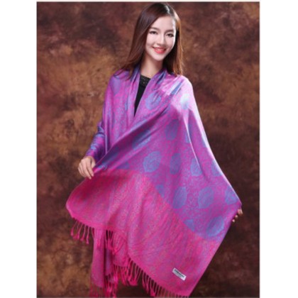 Jacquard tassel Long Shawl S208 