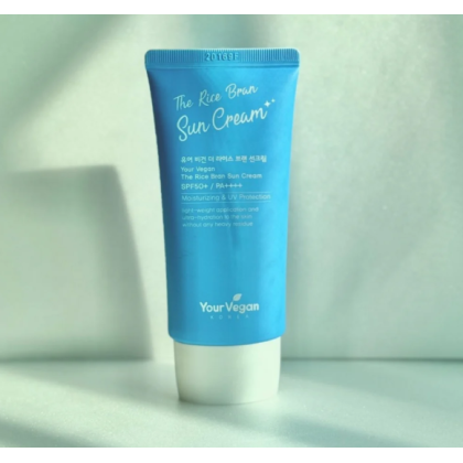Your Vegan The Rice Bran Sun Cream SPF 50 PA+ 50ml (Expiry: 23/6/27)